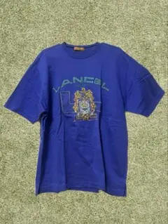 LANCEL PALIS ロゴ刺繍 Tシャツ ブルー vintageのサムネイル