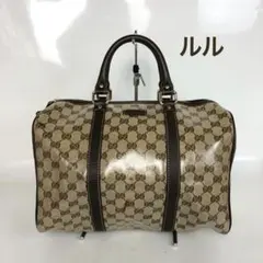 GUCCI グッチ クリスタルGG キャンバス ボストンバッグ ハンドバッグのサムネイル