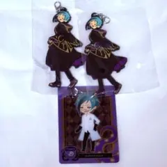 ツイステ　ラバーチャーム　カード　フロイド　セット