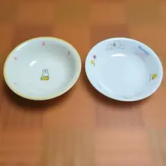 ミッフィー ・スヌーピー 陶器皿 2枚セット