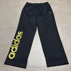 Adidas アディダス　トラックパンツ　ジャージ　ランニング　黒　金　Oのサムネイル