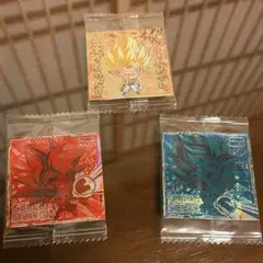 ドラゴンボール　ウエハース　シール　悟空　ゴジータ　3枚セット