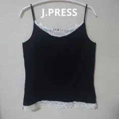 美品 Jpress 黒 キャミソール レース M 9号 タンクトップ