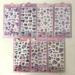 【正規品】 韓国限定 サンリオ ボンボンドロップ風 3Dシール 7枚　©マーク