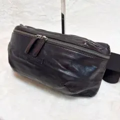希少✨ダニエルアンドボブ ウエストポーチ ボディーバッグ レザー ダークブラウン
