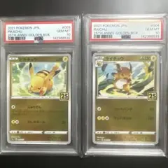 2021 ポケモン 25周年 ピカチュウ ライチュウ PSA10連番