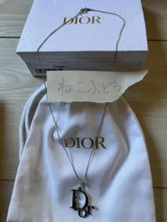 Dior シルバー ロゴネックレス