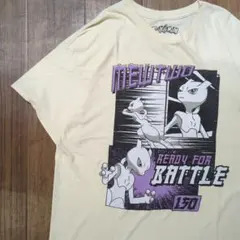 海外限定 オフィシャル ミュウツー ポケモン Tシャツ 希少 生成りカラーのサムネイル