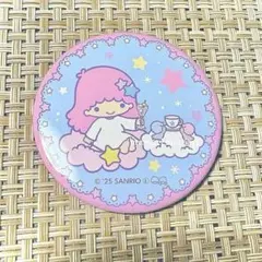 リトルツインスターズ カフェ 限定 缶バッジ ララ サンリオ キキララ 50周年