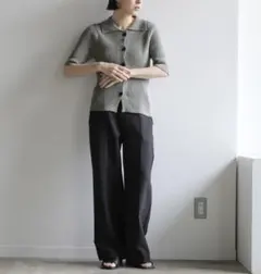 【select MOCA】ハーフスリーブサマーニットカーディガン