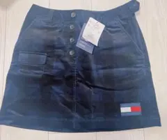 【TOMY HILFIGER】ネイビー コーデュロイ スカート　ゴルフウェア