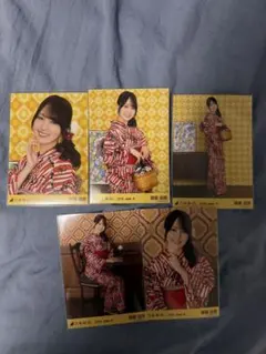乃木坂46 生写真 賀喜遥香 2026 浴衣 5種 コンプ 座りヨリ 座り ①