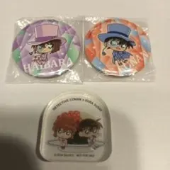 名探偵コナン 缶バッジ 灰原哀　怪盗キッド　くら寿司コラボ