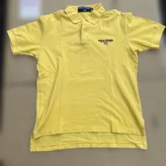 POLO SPORT ポロスポーツ 90s 鹿の子 ポロシャツ ロゴ刺繍 黄 Mのサムネイル