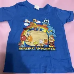 アンパンマン 半袖Tシャツ ブルー 95cm