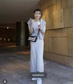 完売品★ Laubeblanc cable knit Dress ivory