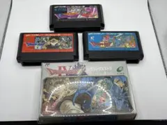 【4本セット】ファミコンソフト ドラゴンクエスト1、2、3、4