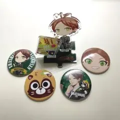 うらたぬき 缶バッジ&アクリルスタンド