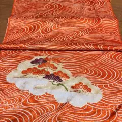 京都 舞妓さん 裾引き時 帯揚げ 絽 希少 紅赤 絹 - メルカリ