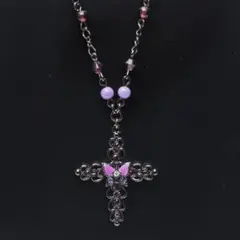 アナスイ ANNASUI バタフライ ハート クロス ネックレス ビーズ