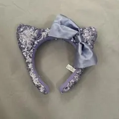 USJ 猫耳カチューシャ 紫色 スパンコール