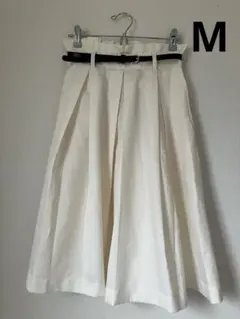 レトロガール　ホワイトアイボリー スカート M