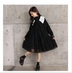 子供服 礼服 2点セット ワンピース 黒 フォーマルドレス 入学式 卒業式