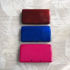 Nintendo 任天堂 3DS レッド&ブルー&グロスピンク 本体 ジャンク品