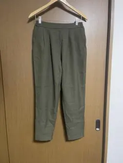 coen オリーブ色 ポリエステル カジュアルパンツ