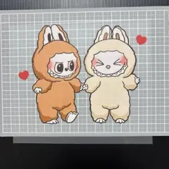 ラブブ　アイロンシート1