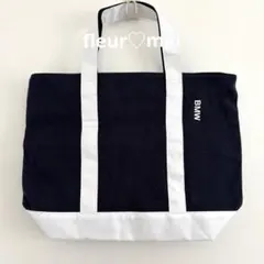 未使用品 BMW トートバッグ ネイビー×ホワイトのサムネイル