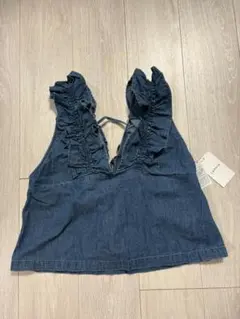 未使用品 LEPSIM レプシィム デニムフリルベスト