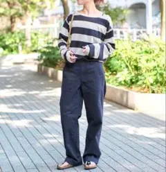 Spick&Span 25ss ルーズベイカーパンツ ネイビー　M