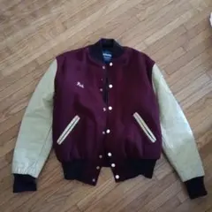 80s Holloway スタジャン アメリカ製　Mサイズ バーガンディ