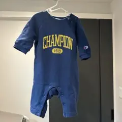 美品　CHAMPION 青 ロンパース