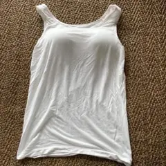 無印良品　ホワイトブラタンクトップ Mサイズ