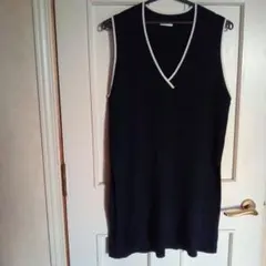 GUラインロングジレベストLサイズネイビー色