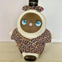 黒　麻の葉柄　ラボット　LOVOT　服　甚平のサムネイル