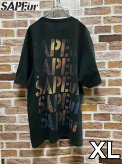 【XL】SAPEur サプール Tシャツ ブラック オーバーサイズ 半袖のサムネイル