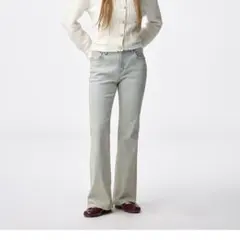 スリムフレアジーンズ丈標準　GU L