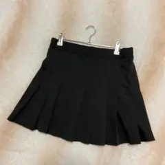 SPINNS スピンズプリーツスカート　黒　ブラック　ミニ　韓国