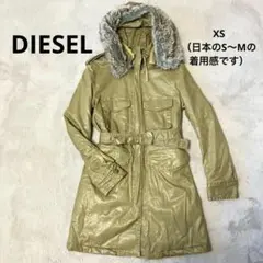 ディーゼル　DIESEL モッズコート　オイルコーティング加工コート　カーキ