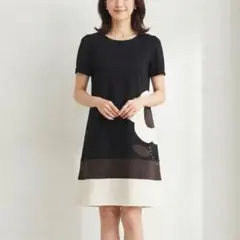 美品 エムズグレイシー ワンピース 38 花モチーフ ラインストーン付のサムネイル