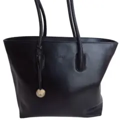 FURLA フルラ トートバッグ ハンド ブラック レザー ビジネス シンプル
