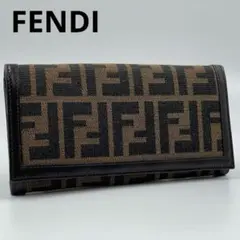 未使用に近い✨　FENDI フェンディ　財布　ズッカ　レザー　ビンテージ