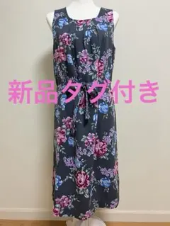 【新品タグ付き】ローラアシュレイ ワンピース　花柄　ノースリーブ　11