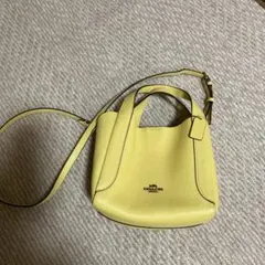 COACH ハドリーホーボー21 イエロー レザー ショルダーバッグ 2way