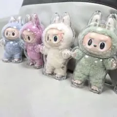 2個【ラブブケース】LABUBU 立ち 透明ケース クリアケース 保護ケース