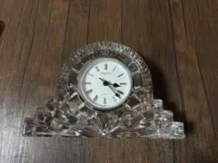 新品♡ウェッジウッド クロック　クリスタル時計 美品WEDGWOODウェッジウッドクロック置き時計クリスタルデイライト