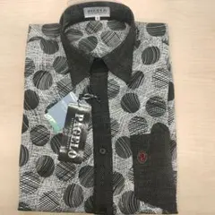 PAGELO 長袖シャツ モノトーン ドット柄 Mサイズのサムネイル